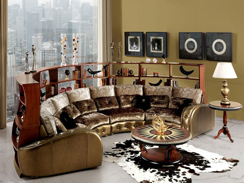 круглые и полукруглые диваны в гостиной | Диван для гостиной, Диван, Идеи для мебели